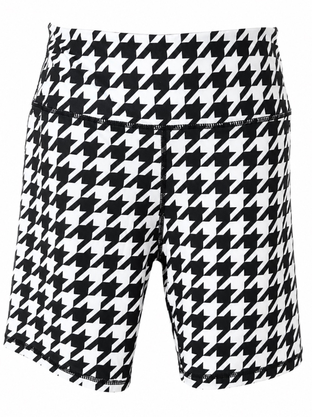 Houndstooth Spandex Shorts NWOT